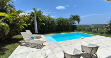 villa  f5 avec piscine vue mer