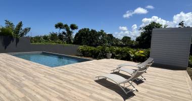 exclusivité   superbe villa moderne de 142 m2 à baie-mahault, secteur recherché de bragelogne