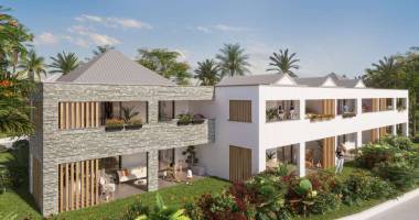 À vendre t2 neuf vue mer avec jardin À saint-martin