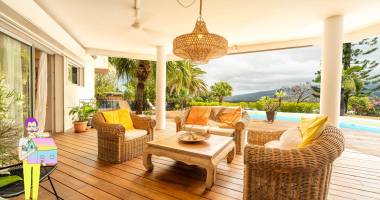 À vendre à saint-pierre en exclusivitÉ magnifique maison d'architecte de 190 m2 habitables sur un terrain de 2200 m2 - ref - 244663