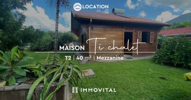 charmante maison individuelle t2 de plain-pied à gourbeyre