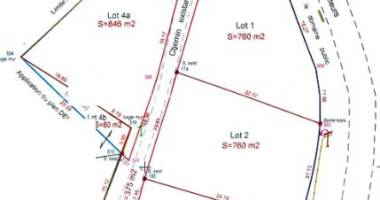 terrain 846m² en pente à sainte - anne