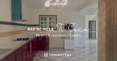 bas de villa t3 + bureau avec jardinet