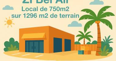 local commercial 750 m² divisible ? saint-louis (bel air)