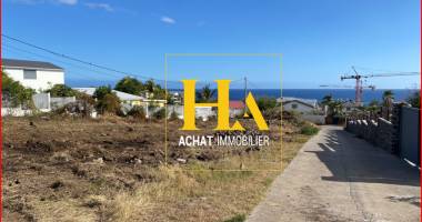 littoral ouest, terrain de 605m² avec vue mer