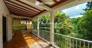 location villa t5  vide avec bungalow et piscine - le moule