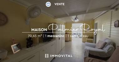 propriété à vendre   maison t2 avec mezzanine + chemin d’accès